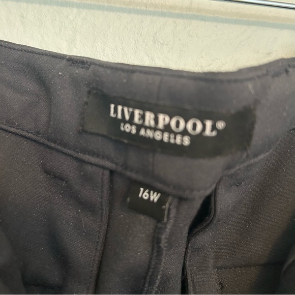 Liverpool Kelsey Straight Trouser in Navy/Gray Size 16W Inseam 29 inches - Picture 5 of 12